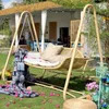 Mobília de acampamento cadeira suspensa interior acampamento duplo jardim ao ar livre hammoc balanço sillas para jardin decoração