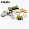 4pcs Deepeel Metal Bag Lock 버클 컬러링 턴 트위스트 잠금 가방 Clre 지갑 장식 클래스 DIY 재봉 하드웨어 액세서리 240117