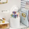 Storage Boxes Pen Holder 360 Degree Rotation Gap Rotating Makeup Box With Protective Cover 348g Brush Household Gadgets