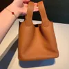 Роскошное новое поступление: классическая сумка-корзина Market, сумка-мешок из натуральной кожи, верхний слой из воловьей кожи с зерном личи, простая и универсальная женская сумка-тоут