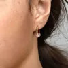 Boucles d'oreilles en forme de lune et d'étoile brillante en argent sterling, ensemble de perles denses, bijoux artisanaux fabriqués à la main