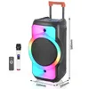 Altoparlanti 12 pollici Potenza di picco 1500 W Altoparlante Bluetooth esterno super grande Subwoofer da 40 W Karaoke Party con microfono Controllo remoto Audio