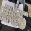 Custom High Quality Iced Out Hip Hop Model Clearance 925 Silver Jewelry Name Letter Pendant 10K 14K Gold