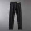 Męski projektant dżinsów Spring i Autumn Xintang New Black for Men Slim Fit Małe stopy Elastyczna europejska marka mody Casual Long Pants 19q6