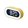Horloges de table de bureau petit réveil veilleuse horloge électronique enfants étudiants chevet mini lumière ambiante modèles de charge 3 vitesses gradation YQ240118