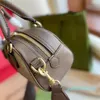 Projektant -Baga mała mini kręgle torba unisex słynna torebka na ramię swobodna moda Browna portfel tkaninowy