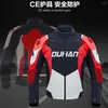 Motorcycle Apparel M-3XL DUHAN Black Jacket Men Protection Gear Motocross Moto Racing Coat Motorbike Biker Riding Supplies