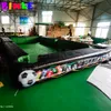 10x5m (33x16.5ft) avec ventilateur en gros vente chaude humain gonflable Snooker Football/Soccer Table piscine Portable Snookball drôle intérieur jeux de Sport en plein air