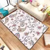 Paisley Flower 3d HD Print Carpet for Living RoomChildrens crawling matChildren Play RoomRugLarge Rug Bedro 240117