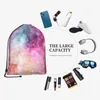 Einkaufstaschen Galaxy Nebula Kordelzug Rucksack Männer Gym Workout Fitness Sporttasche gebündelt Yoga für Frauen