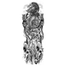 Makeup flower Full arm large pattern wind lion wolf sexy simulation tattoo water transfer Tattoo Sticker