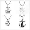 Chains Stainless Steel Sea Anchor Sailor Men Necklaces Chain Pendants Punk Rock Hip Hop Unique For Male Boy Fashion Jewelry Gifts336F