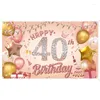 Party Decoration Woman Birthday Fabric Banner för PO Bakgrund POGRAFI BAKGRUND