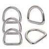 50*45mm haak gesp roestvrij staal D ring hanger gesp Handgemaakte lederen Traction ring tas DIY hardware onderdeel