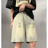 A Collection of 2023 Summer Trendy Brand FOG American Distressed Denim Shorts with Cropped Pants for Both Men and Women