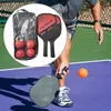 Conjunto de pás de pickleball, raquetes de madeira com 4 bolas, bolsa de transporte para adultos, mulheres, raquetes de pickleball, treinamento esportivo 240117