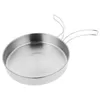 Pans Outdoor Pan Griddle Cookware Cooking Utensils Pot Stainless Steel Camping Travel