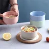 Bols Bol pour bébé Plateau d'alimentation anti-brûlure Résistant à la chaleur Coloré Respectueux de l'environnement Vaisselle portable pour enfants