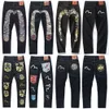 Winter New Lucky God Jeans Men's Trendy Size M Printed Embroidered Personality Code Zhaocai Cat Straight Leg Pants Instagram