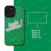 Custodia per cellulare verde stilista adatta per Apple 14 Pro Max 13 12 MINI 11 XSMAX XR 7 8 PLUS Custodie per uomo e donna Cover per cellulare alla moda