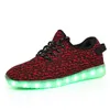 Chaussures pour enfants et adultes, 7 lumières LED colorées, pour hommes et femmes, respirantes, rechargeables par USB, baskets lumineuses fluorescentes, taille 3546 240117
