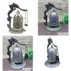 Arts et artisanat Grande serrure en bronze Banging Bell Monk Dragon Vente en gros Can Ring Ornements Feng Shui Décorations Artisanat Drop Deliv Dhmw4