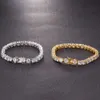 I più venduti Bracciale tennis in argento 925 con catena da 5 mm Vvs Moissanite placcato oro 18 carati