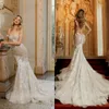 Simple Sequins Wedding Dresses Off Shoulder 3D-Floral Appliques Mermaid Bridal Gowns Illusion Bride Dresses Custom Made