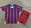 Retro Home Barcelona camisas de futebol barca 96 97 08 09 10 11 RONALDINHO RONALDO RIVALDO Iniesta finais clássico maillot de foot 13 14 15 16 18 19 Homens Crianças camisas de futebol