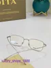 Designer-Mode-Sonnenbrillen-Online-Shop, Farbe, vollständige Brillenfassungen für Herren und Damen, gebackene Fassung, Myopie-Brille, reines Titangold, mit Gigt-Box GJV1