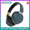 Headphone/Headset Disour Original T7 Wireless Headphones Bt 5.0 Headset Foldable Stereo Adjustable Earphone with Mic for Phone Pc Tv Xiaomi Huawei