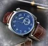 Célèbres montres de luxe pour hommes 42mm de haute qualité Sports hommes Dweller trois broches un œil conception numéro numérique cadran en céramique lunette montres à quartz Montre de luxe cadeaux