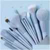 Makeup Brushes Tools Xixia Series 12pcsadd Bag Livid Support Anpassning Drop Delivery Health Beauty Accessories Dhynj