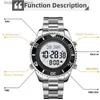 Other Watches Skmei Muslim Mens Sport es Led Waterproof Alarm Clock Fashion Digital Wrist Qibla Direction Pilgrimage Time Reminder Q240118