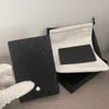 Titular de la tarjeta de visita Cartera de diseñador Monedero de cuero real de lujo para hombres Carteras de identificación para tarjetas de crédito Monederos de moda originales de cuero de alta calidad Viene con caja para bolsa antipolvo