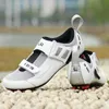 Skodon FLR F121 Triathlon Shoes Cycling Road Cykelskor Racing Sneakers Vuxen Professional Athletic Breattable Ultralight Black White