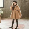 Girls' Winter Wool Warm Coat Fashion Girls' Clothing Children's Coat Autumn Girls' Coat 4 6 8 10 13 years 240118