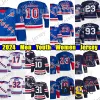 23 Maglia da hockey Adam Fox NY 10 Artemi Panarin Igor Shesterkin Jacob Trouba K'Andre Miller Blake Wheele Chris Kreider Mika Zibanejad Maglie personalizzate per uomo, gioventù e donna