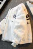 Heavy Retro American Vibe Style Baseball Jacket Men 2023 Winter Trendy Brand Bomber Wear Jackets Coats 240117