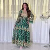 Abito da donna arabo Dubai ricamato in oro splendido Jalabiya Abaya mediorientale abito da sera musulmano eleganti abiti da festa abbigliamento etnico Ramadan