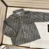 Giacca per bambini di lusso firmata per ragazzi e ragazze cappotto Taglia 100-150 Materiale di lana vestiti per bambini Capispalla per bambini monopetto Jan20