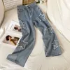 Fashion Casual Stretch Cotton Brand Young Female Girls High Waist Skinny Spring and Autumn Jeans 240117