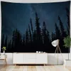 Tapestries Starry Sky Forest tapestry wall hanging night landscape Bohemian living room bedroom decoration sofa cover bed sheetsvaiduryd