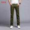 Pantalons pour hommes 2024 Printemps Automne Casual Hommes Coton Slim Fit Chino Pantalon De Mode 8 Couleur Mâle Marque Vêtements Plus Taille 28-38