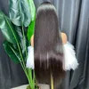 180% Density Grade 10A Malaysian Peruvian Indian Brazilian Silky Straight Headband Wig 30 Inch 100% Raw Virgin Thick Human Hair