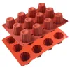 Matkvalitet Silikonformar Bakning Tenn Canneles Cake Pan Diy Soap Mold Cupcake Home Kitchen Bakeware Tray Tools 240117