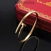 Nail Bracelet Designer Bracelets Luxury Jewelry for Women Fashion Bangle Steel Alloy Gold-plated Craft Never Fade Not Allergic Wholesale Car Large ClouLKXI LKXI