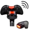 Lights Light arrière du vélo + alarme antitheft USB Charge sans fil à distance de télécommande LED LED TOULEUR LABLE LABLE LANTER