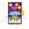 2 in 1 strumento musicale per bambini tastiera di pianoforte jazz tamburo musica touch tappetino tappetino prima educazione giocattoli per bambini regalo 240117