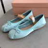 Sweet Bowtie Ballet Flats Elastic Strap Round Toe Flat Shoes Women Spring Casual Party Mary Jane Shoes Kvinna